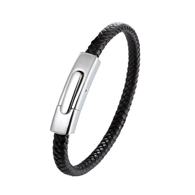 Weaved Leather Bracelet