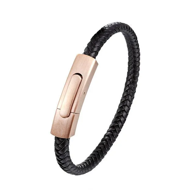 Weaved Leather Bracelet