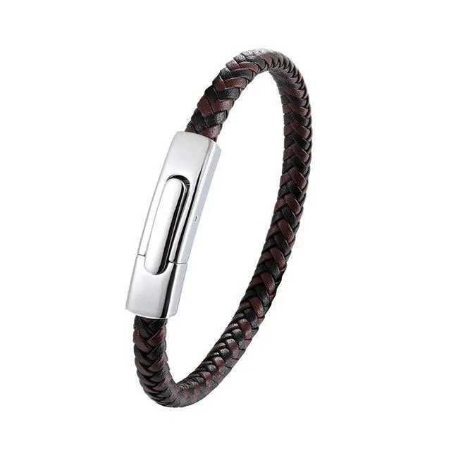 Weaved Leather Bracelet
