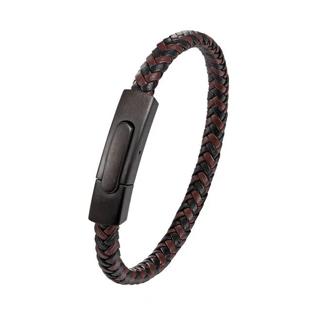 Weaved Leather Bracelet