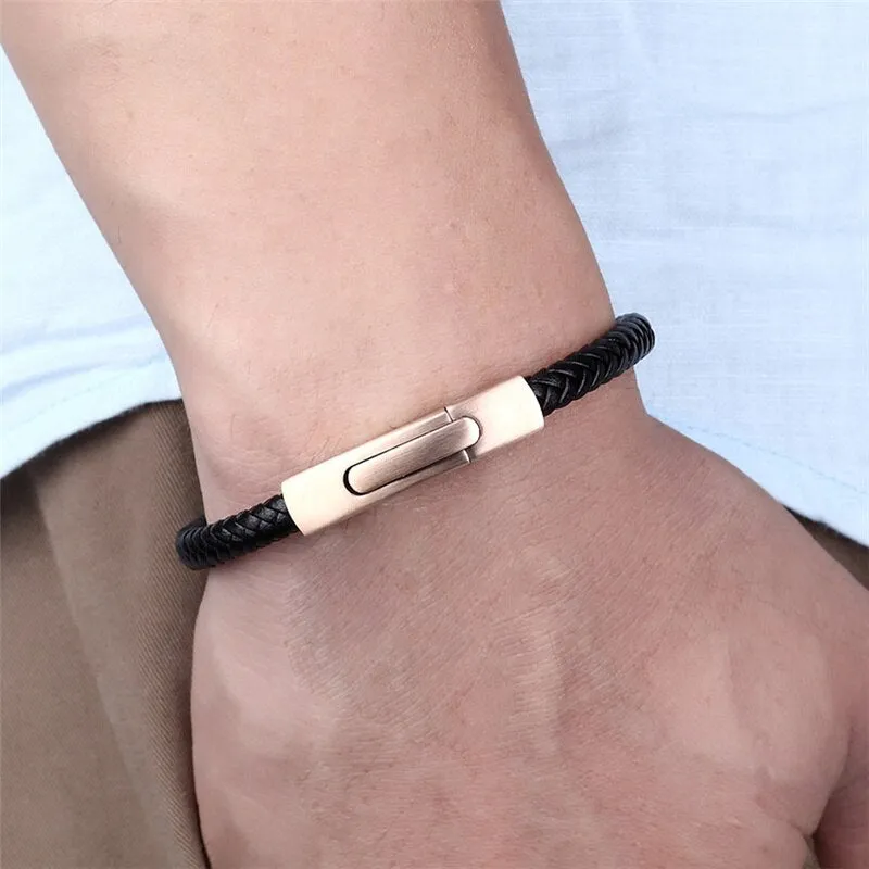 Weaved Leather Bracelet