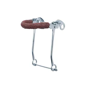 WEAVER HACKAMORE BIT WITH BRAIDED LEATHER NOSEBAND