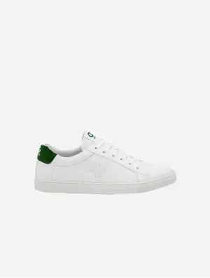 Winton Unisex Vegan Leather Sneakers | White & Green