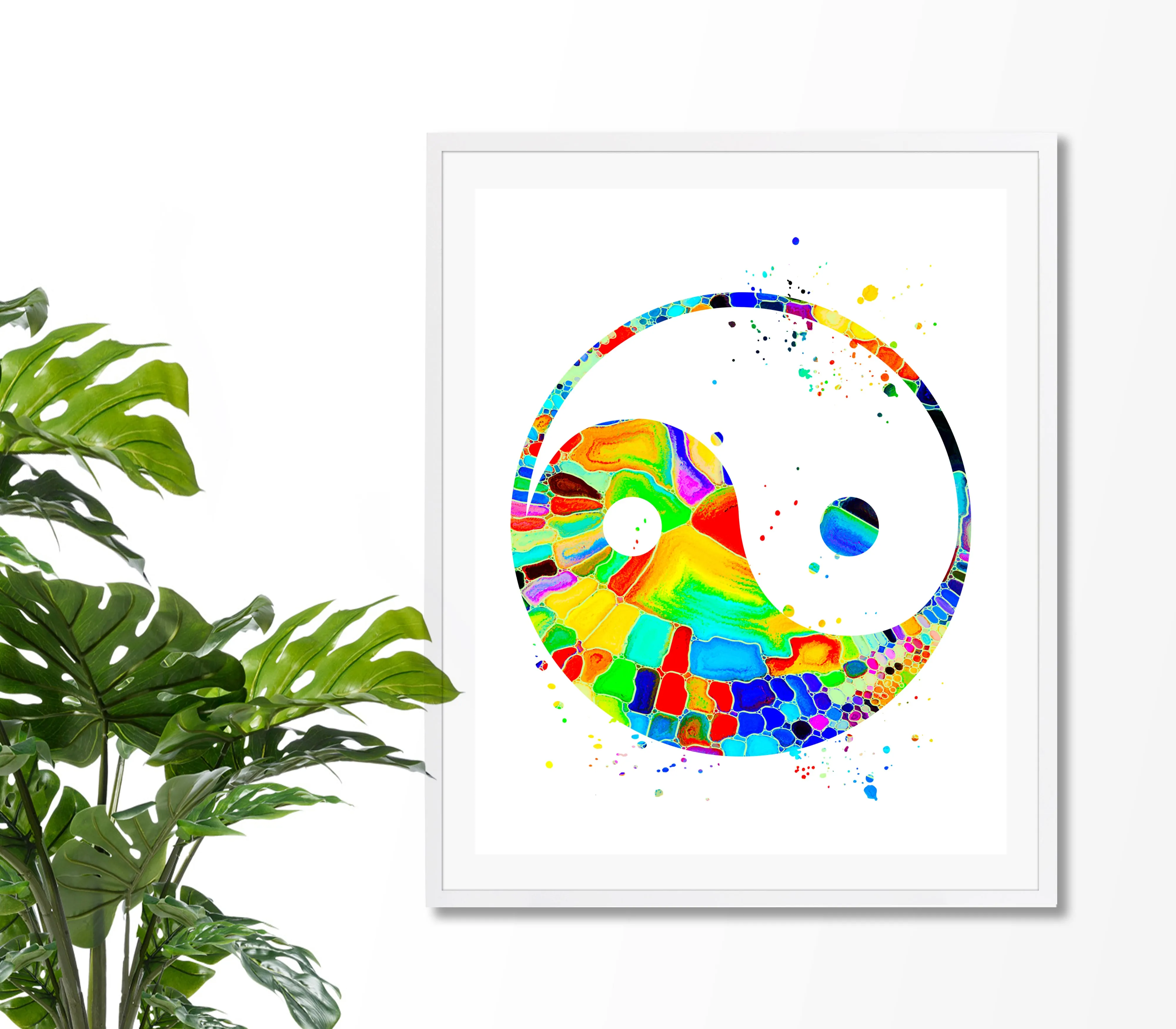 Yin Yang  Art Print - Unframed