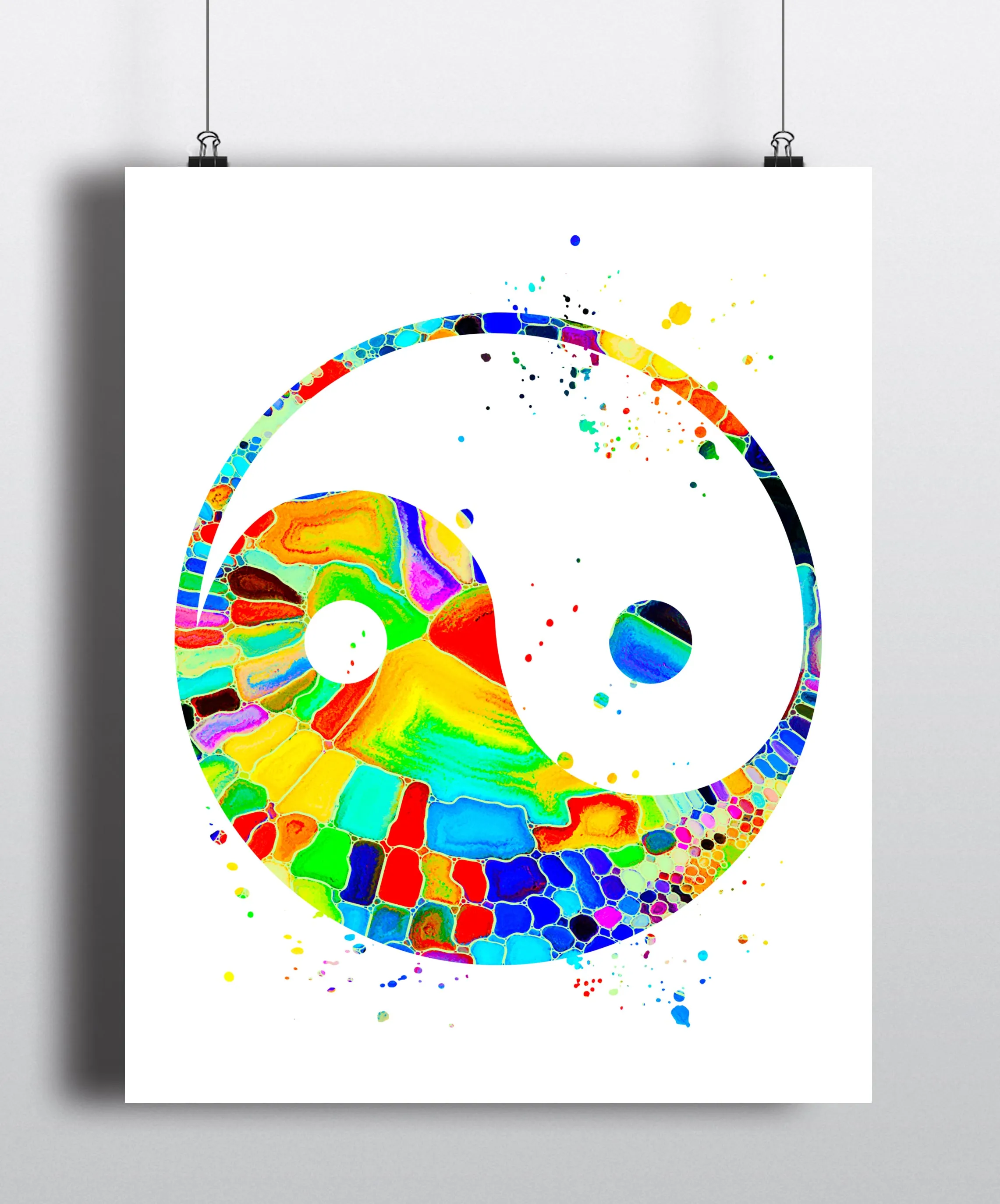 Yin Yang  Art Print - Unframed