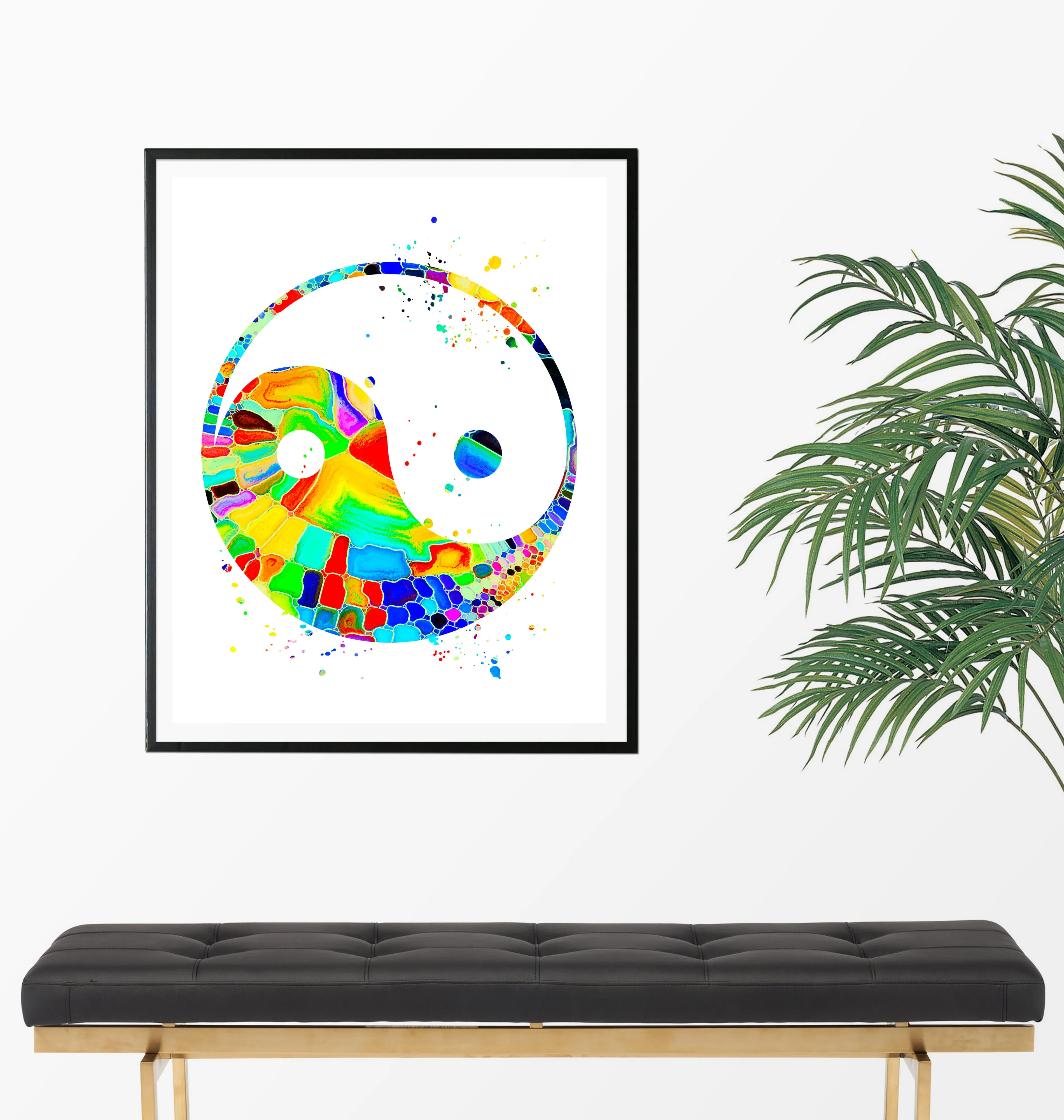 Yin Yang  Art Print - Unframed