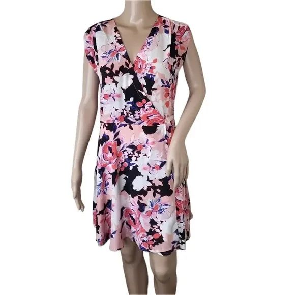 YUMI KIM Soho Mixer Wrap Dress Peach Coral Rose