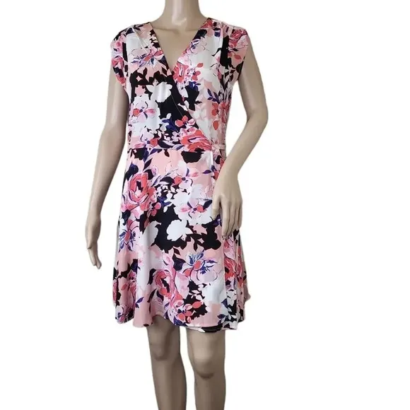 YUMI KIM Soho Mixer Wrap Dress Peach Coral Rose